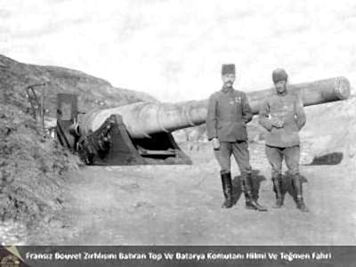 Fransız Bouvet Zırhlısını Batıran Top ve Batarya Komutanı 